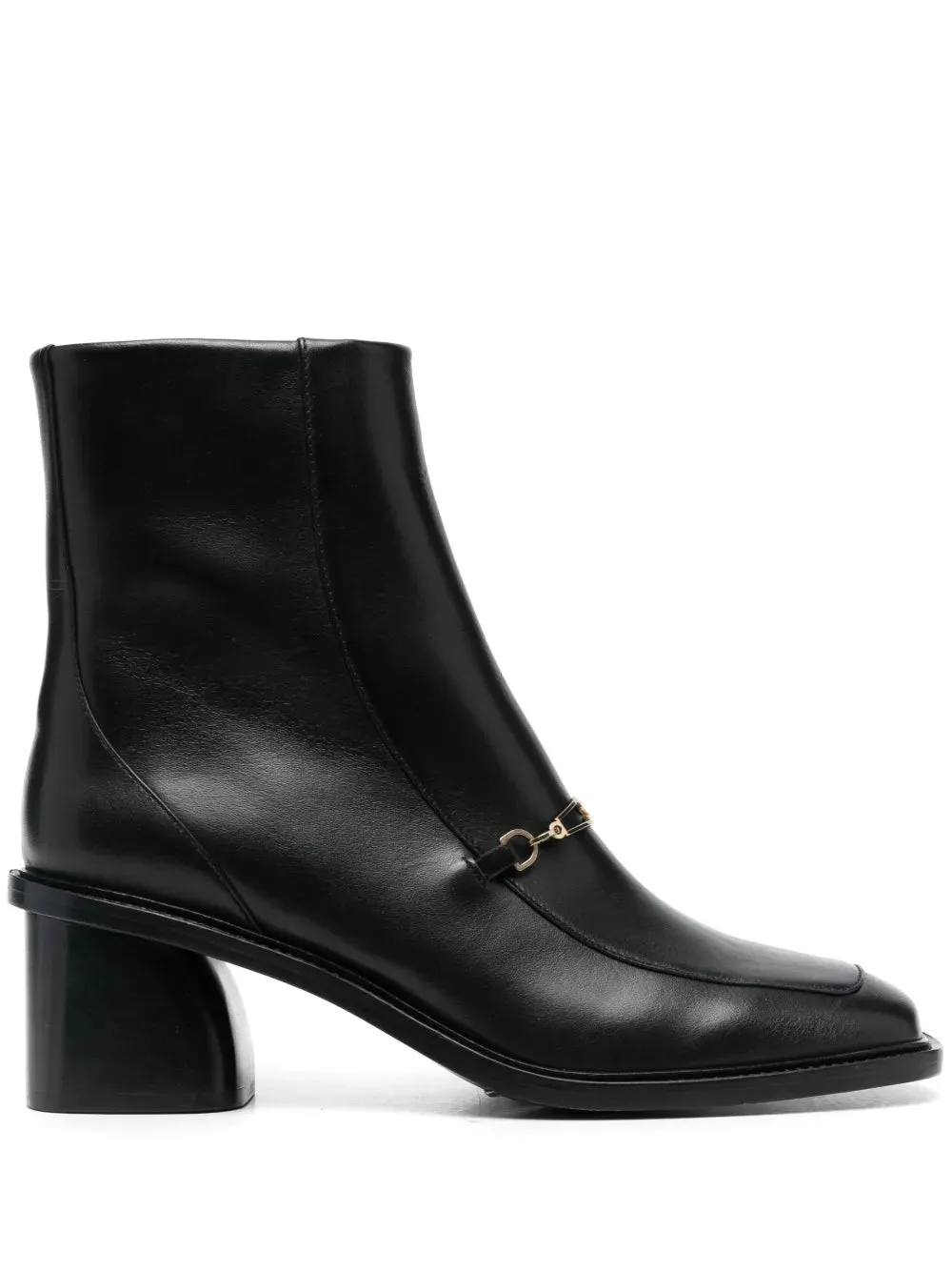 SANDRO 60mm buckle-detailing leather boots