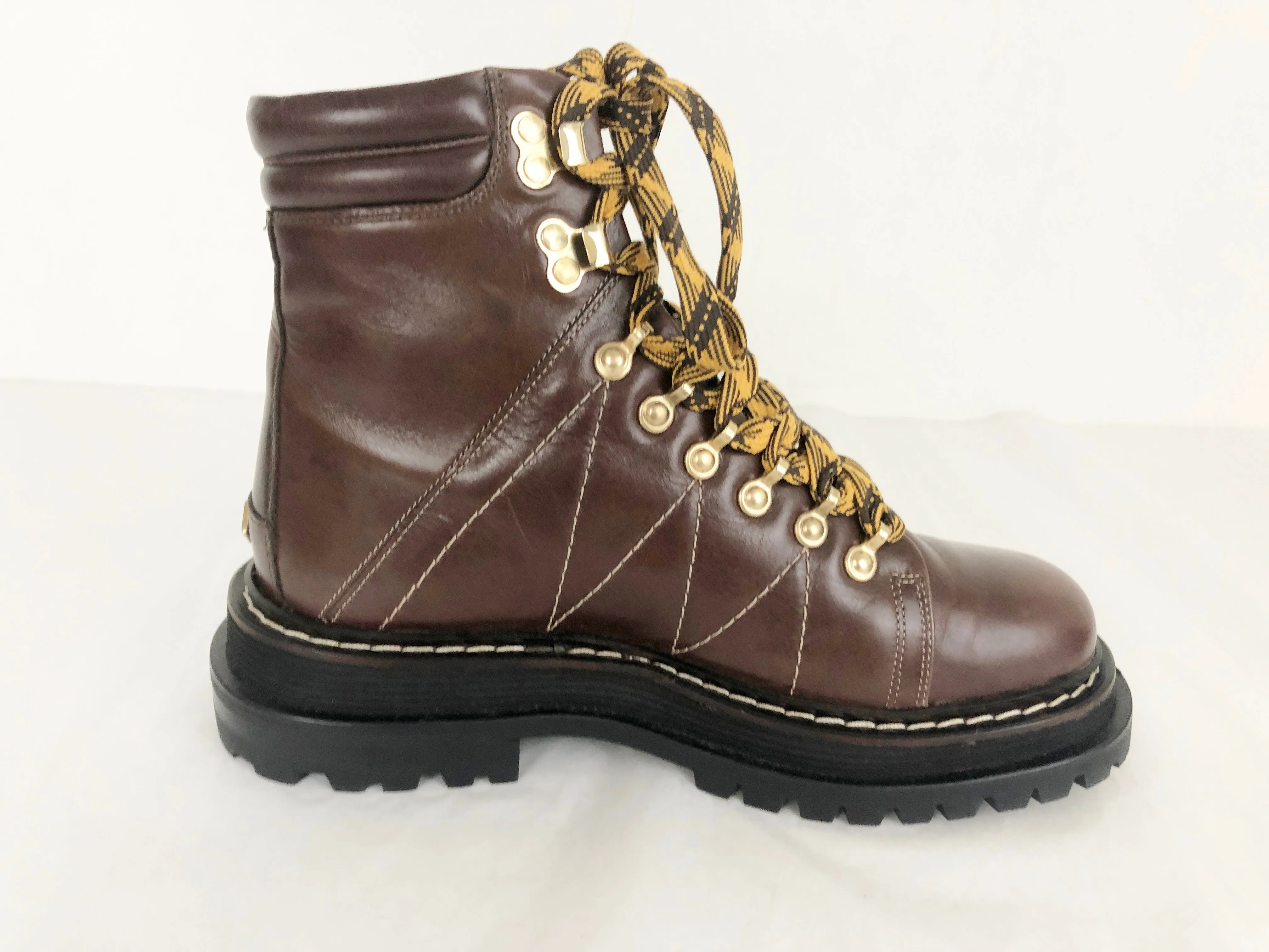 Sandro Leather Combat Boots Size 7