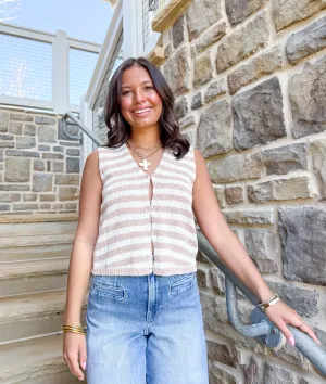 Sara Lightweight Striped Vest