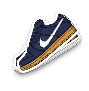 SB Dunk Low "Orange Label Navy Gum" Sneaker Sticker
