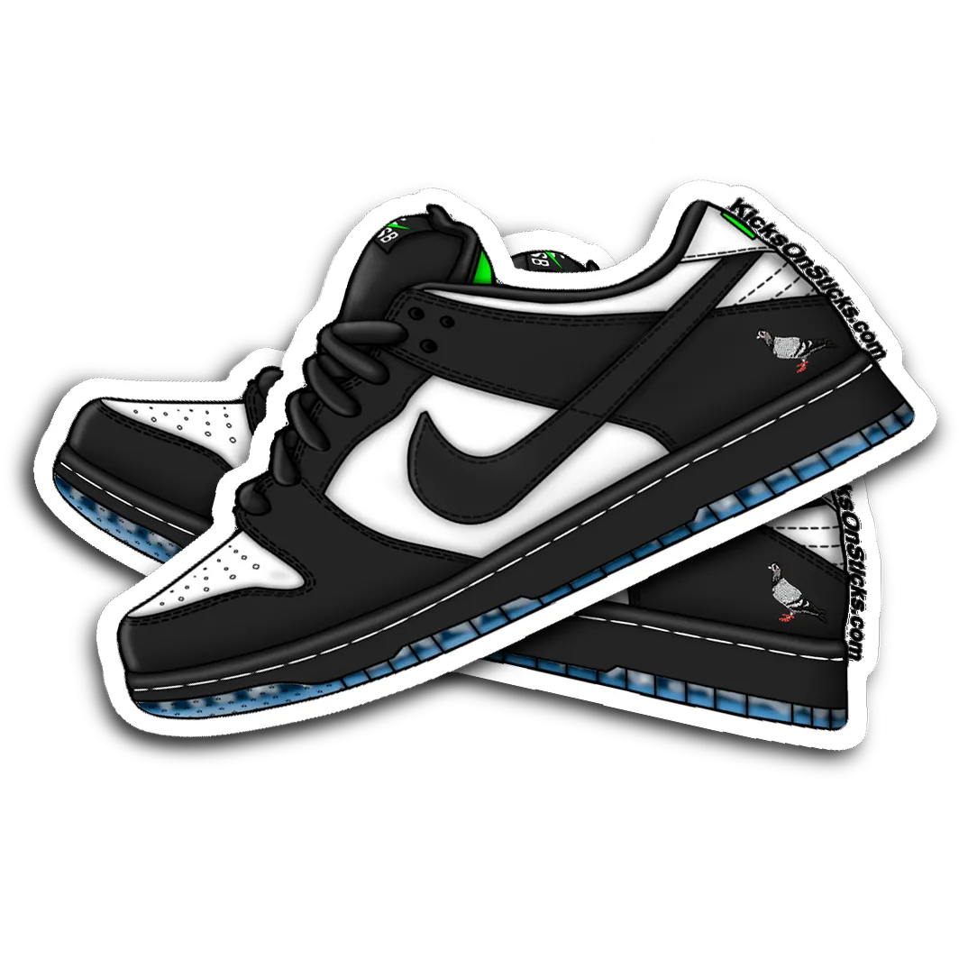 SB Dunk Low "Pigeon Panda" Sneaker Sticker