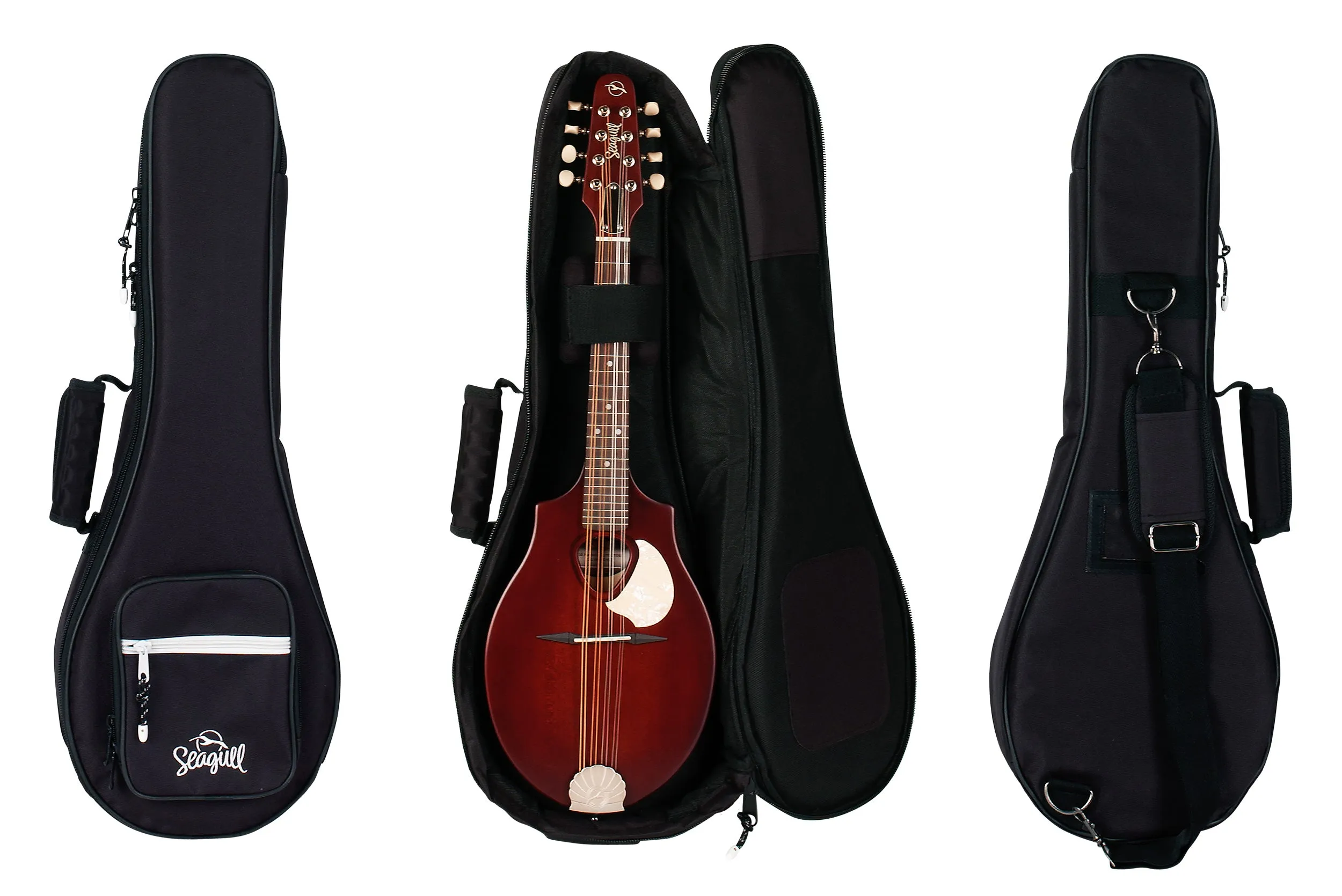 Seagull 041527 S8 Mandolin Black Carrying Bag Only with logo