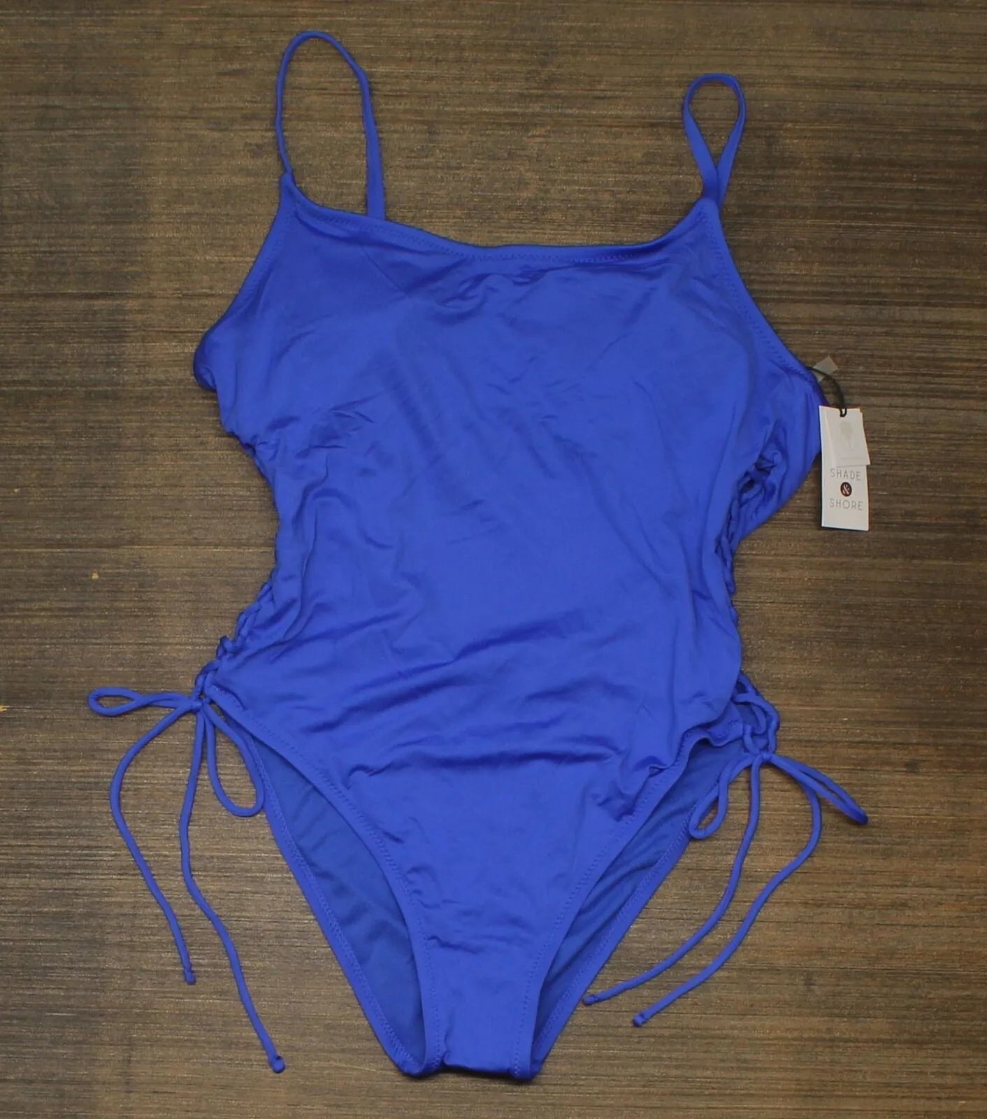 Shade & Shore Women's Lace-Up Side One Piece Swimsuit