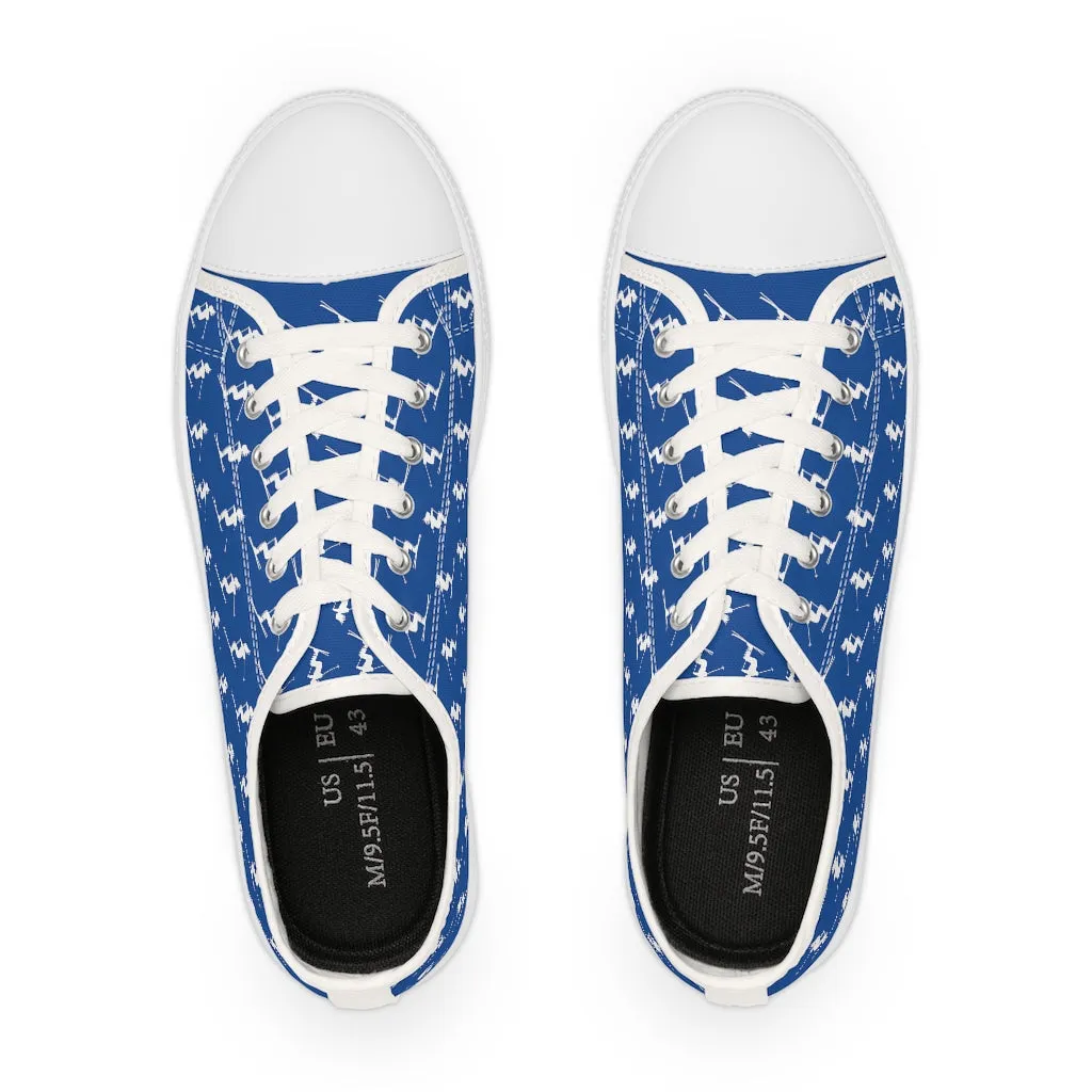 Skiers Blue - Low Top Sneakers