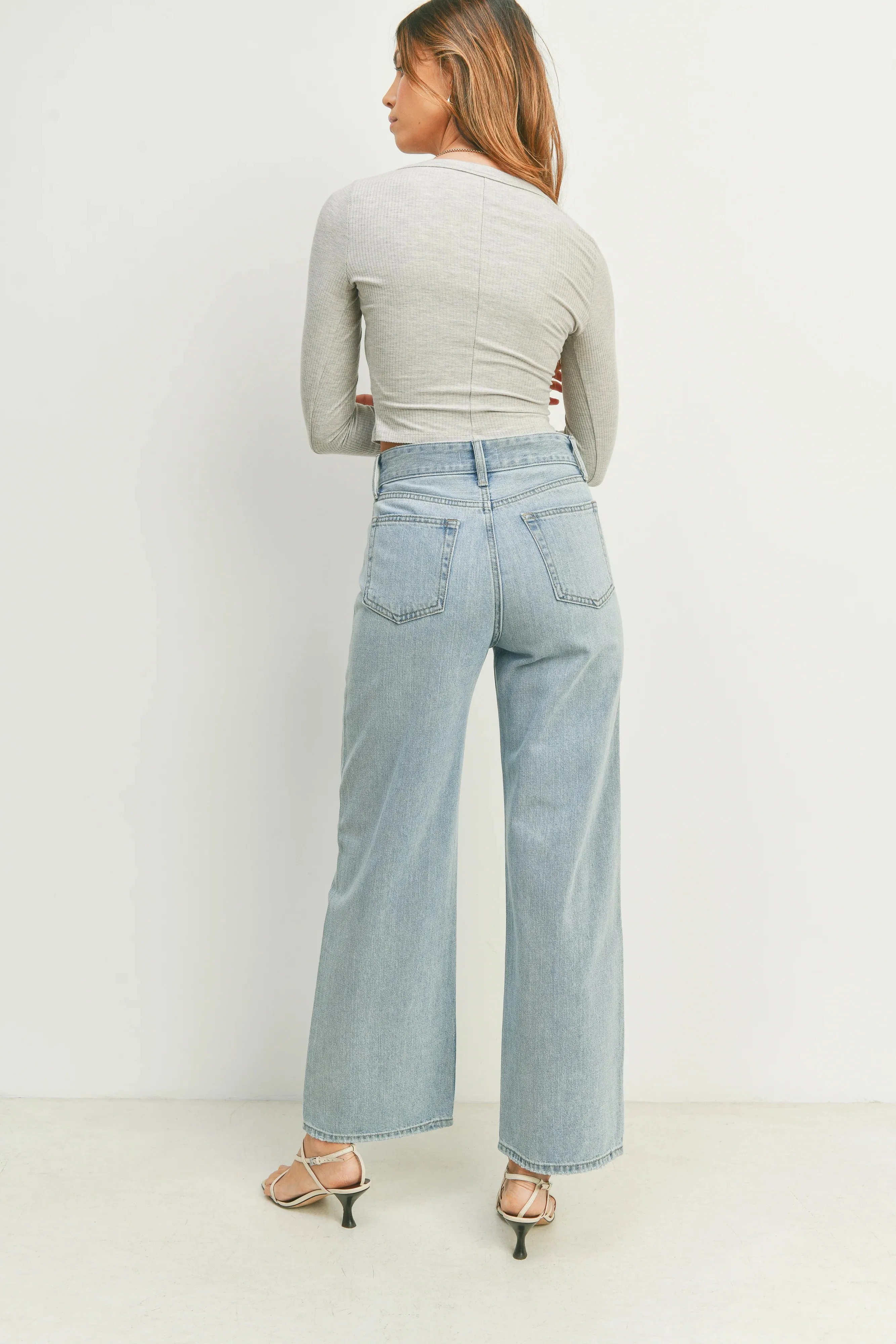 Slouchy Wide Leg Jeans