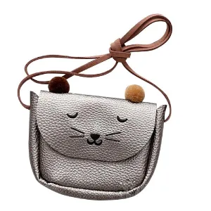 Small Cat Shoulderbag Purse For Children