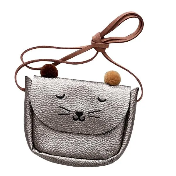 Small Cat Shoulderbag Purse For Children