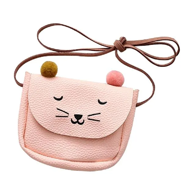Small Cat Shoulderbag Purse For Children