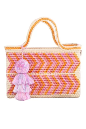 Small Rose Palm Yatzil Citron Tote