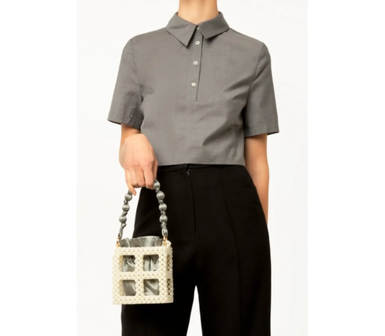 Smoke Small Tekla Bucket Bag
