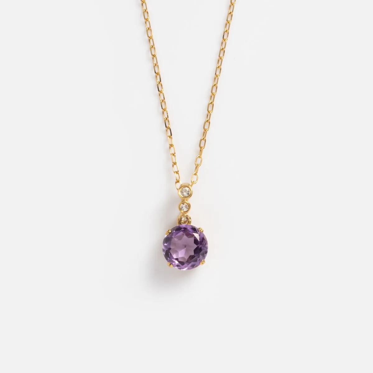 Solid Gold 2025 February Capsule Amethyst Statement Set with Free Gift