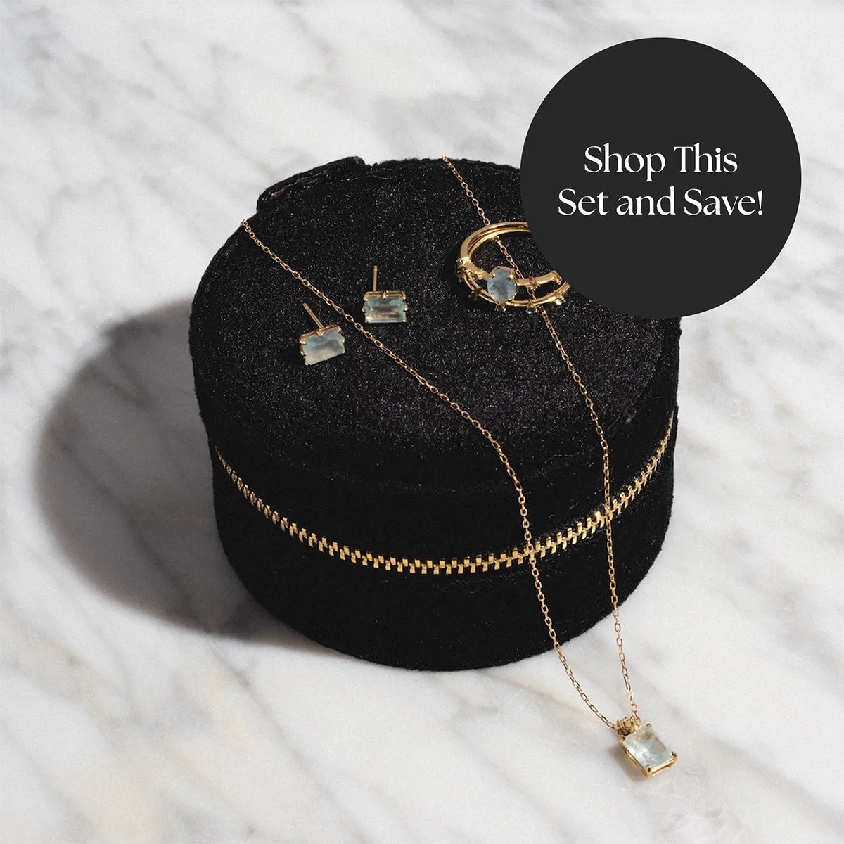Solid Gold 2025 March Capsule Aquamarine Full Set with Free Gift