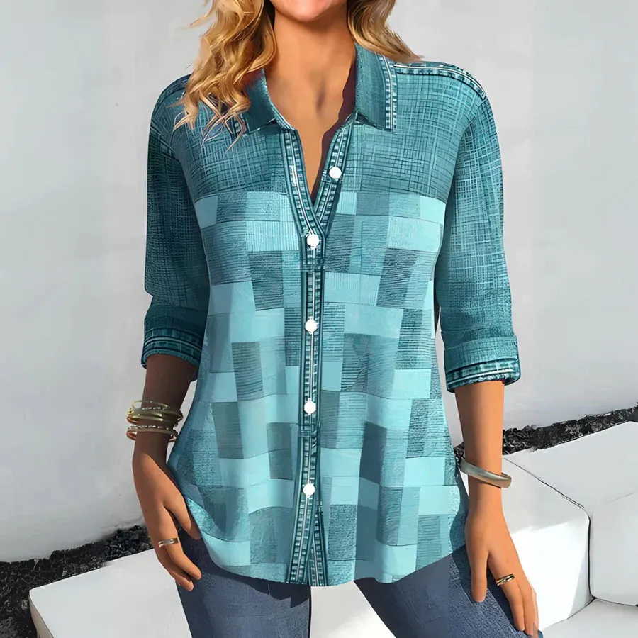 Sophie - Casual plaid blouse