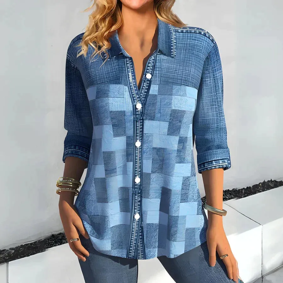Sophie - Casual plaid blouse