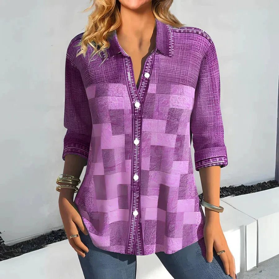 Sophie - Casual plaid blouse
