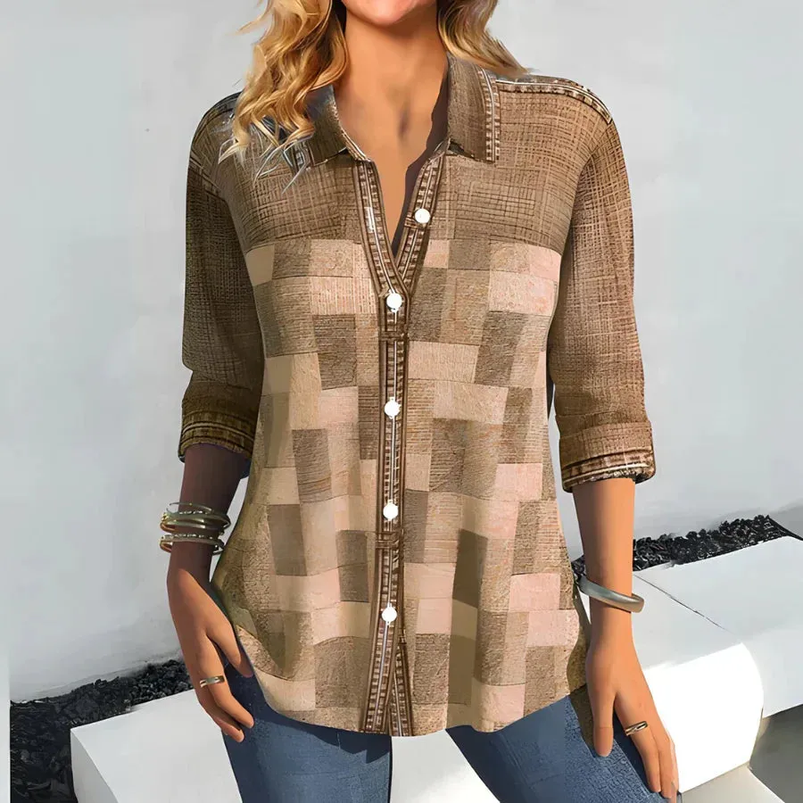 Sophie - Casual plaid blouse