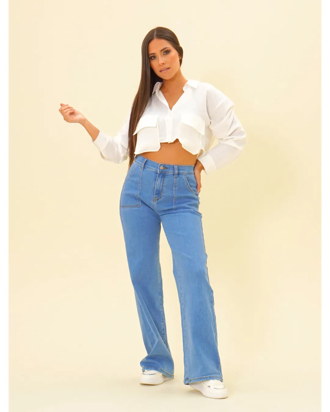 SQUARE POCKET WIDE LEG