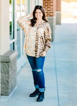 Stand Out Floral Satin Blouse