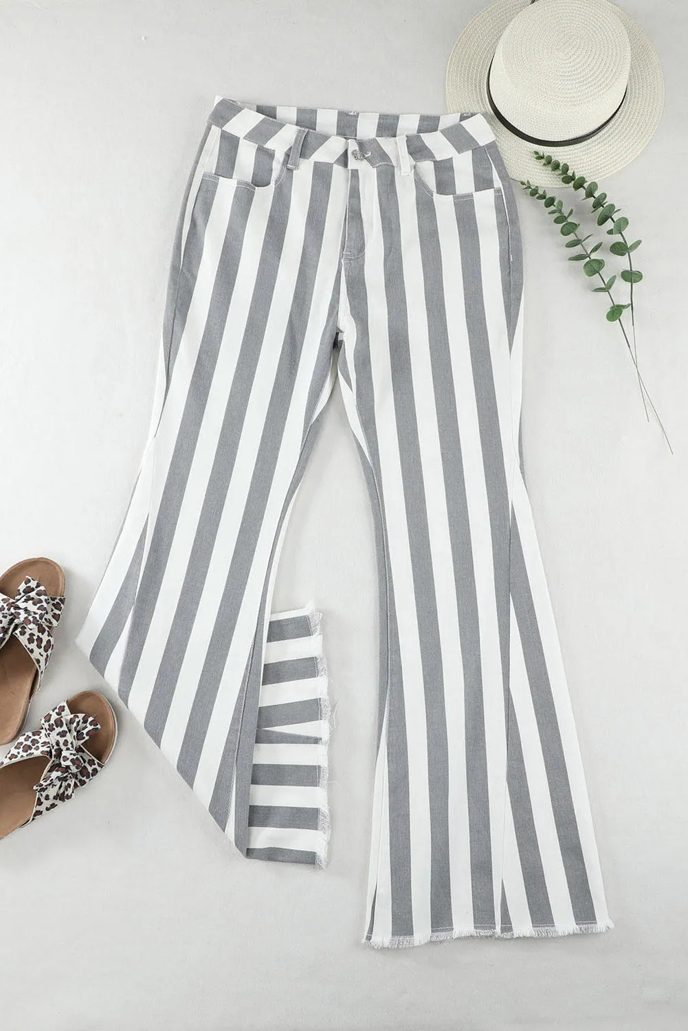 Star Embellished Western Flare Jeans