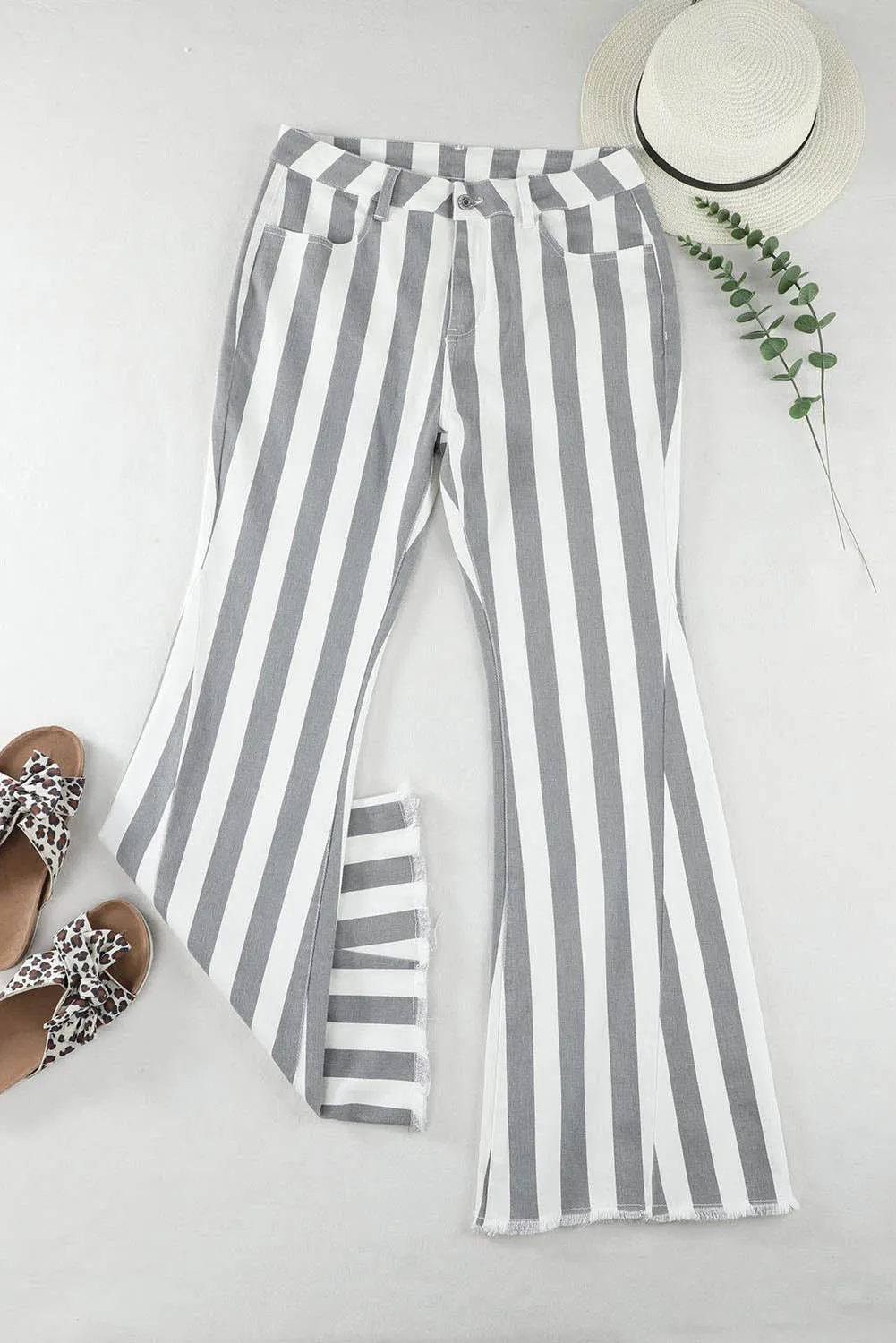 Star Embellished Western Flare Jeans