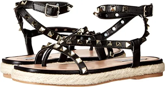 STEVEN by Steve Madden Women's Summit Sandal, Black Multi, 8.5