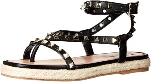 STEVEN by Steve Madden Women's Summit Sandal, Black Multi, 8.5