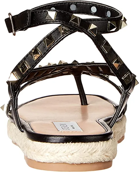STEVEN by Steve Madden Women's Summit Sandal, Black Multi, 8.5