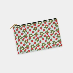 Strawberries Personalized Zipper Pouch (on sky)