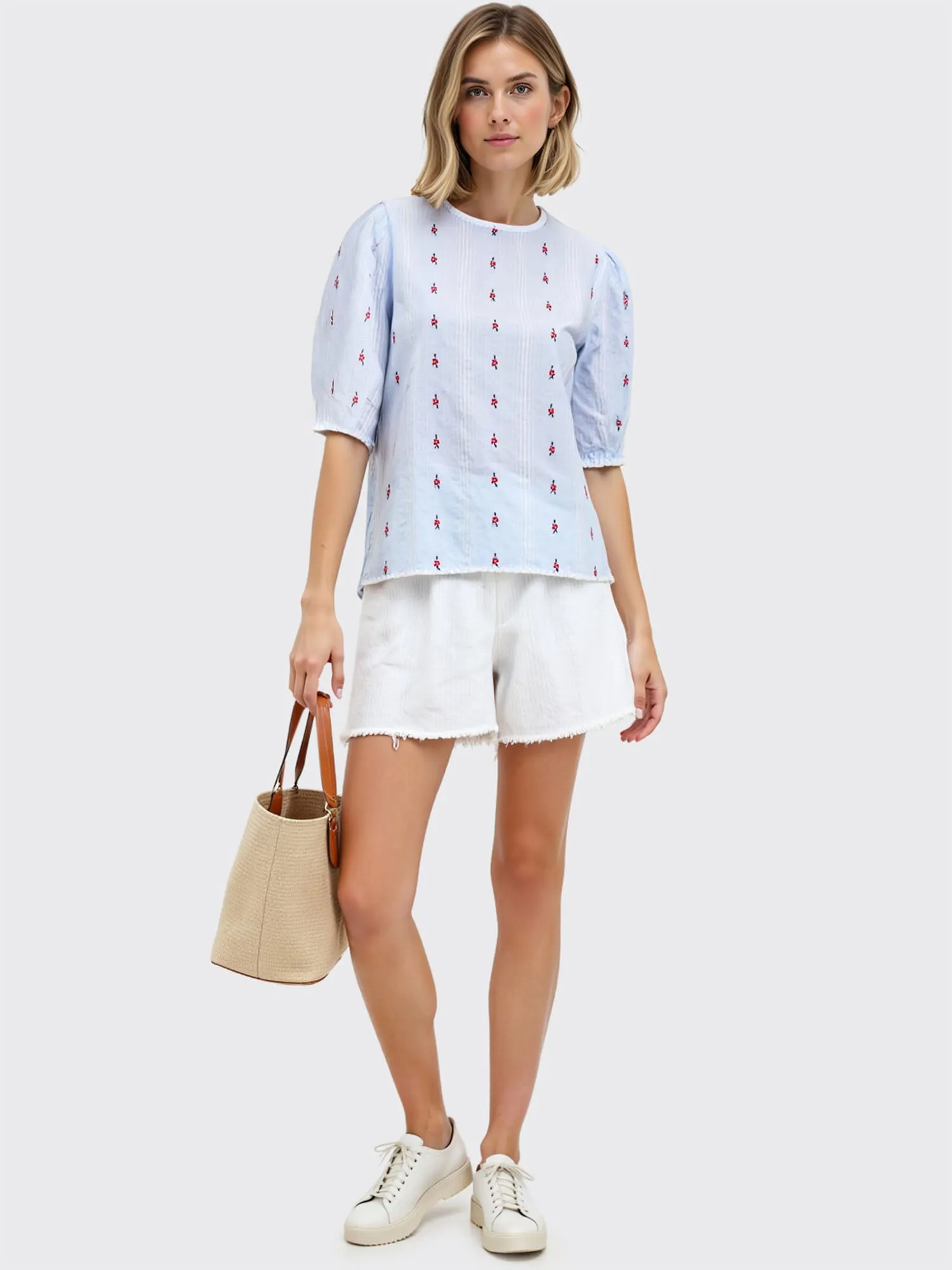 Stripe Floral Blouse