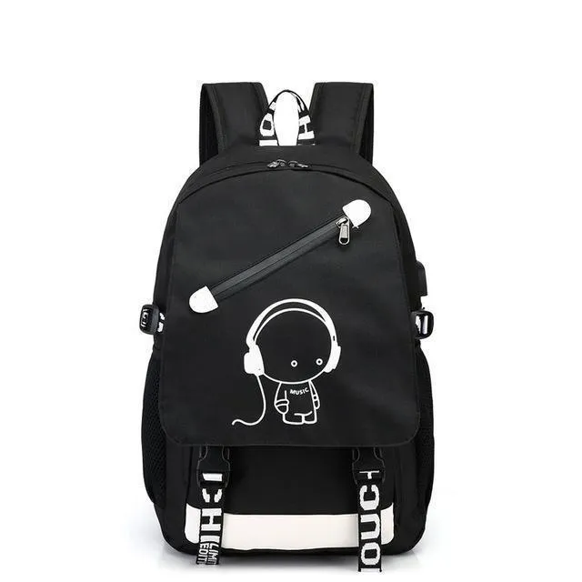 Students Backpack with USB Charger