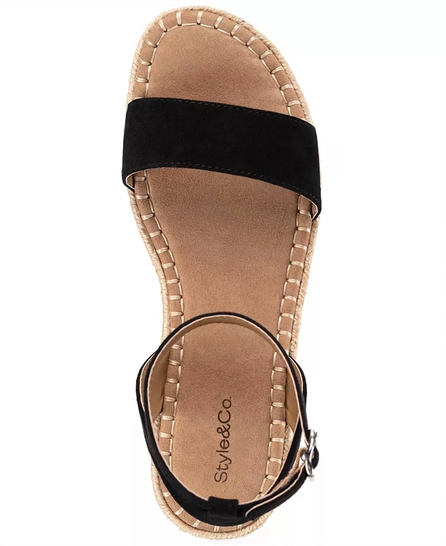 Style & Co. - Women's Peggyy Ankle Strap Espadrille Flat Sandals