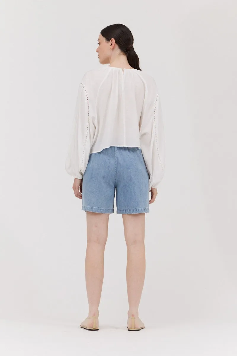 The Gracelynn Pucker Detail Blouse