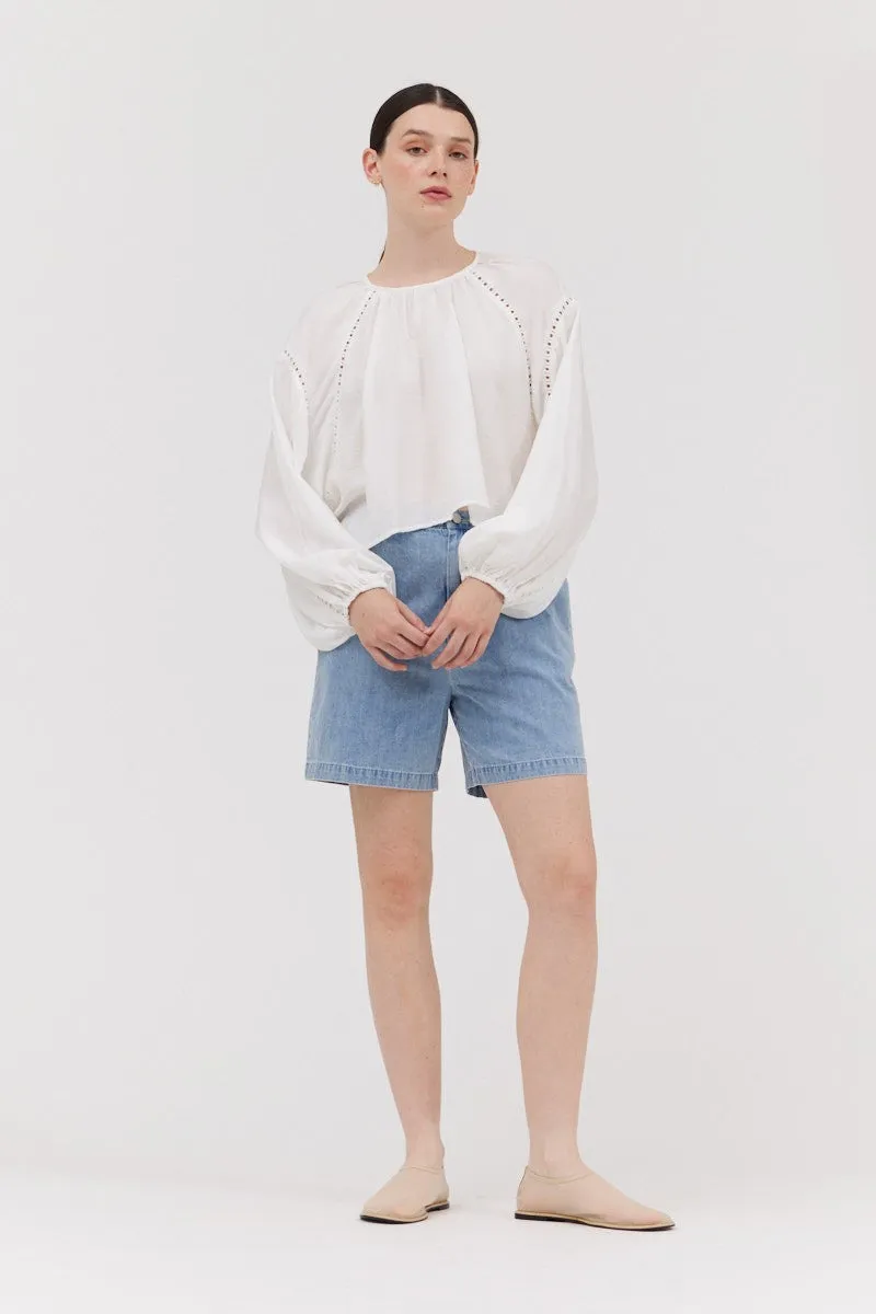The Gracelynn Pucker Detail Blouse