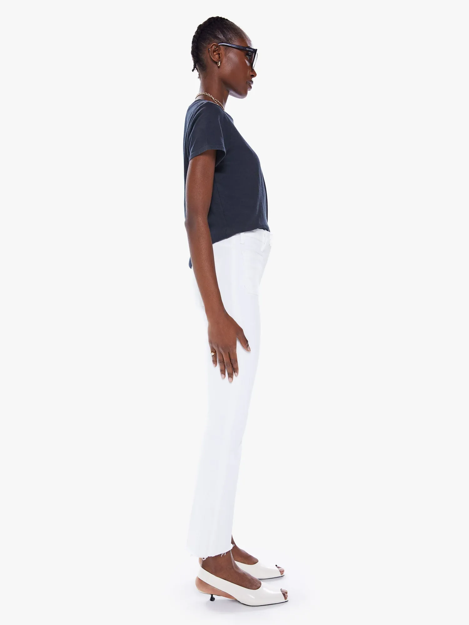 The Hustler Patch Pocket Ankle Fray