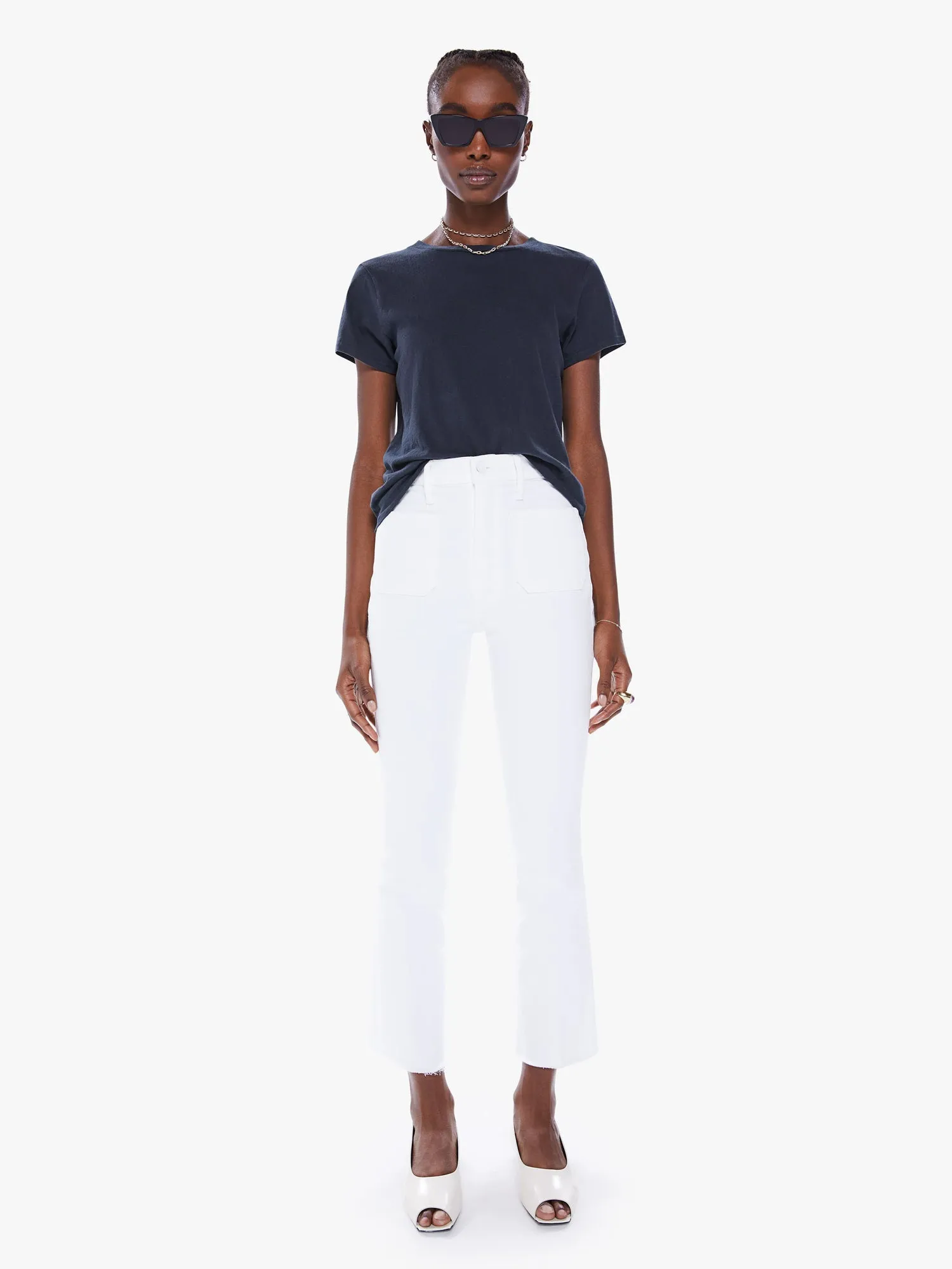 The Hustler Patch Pocket Ankle Fray