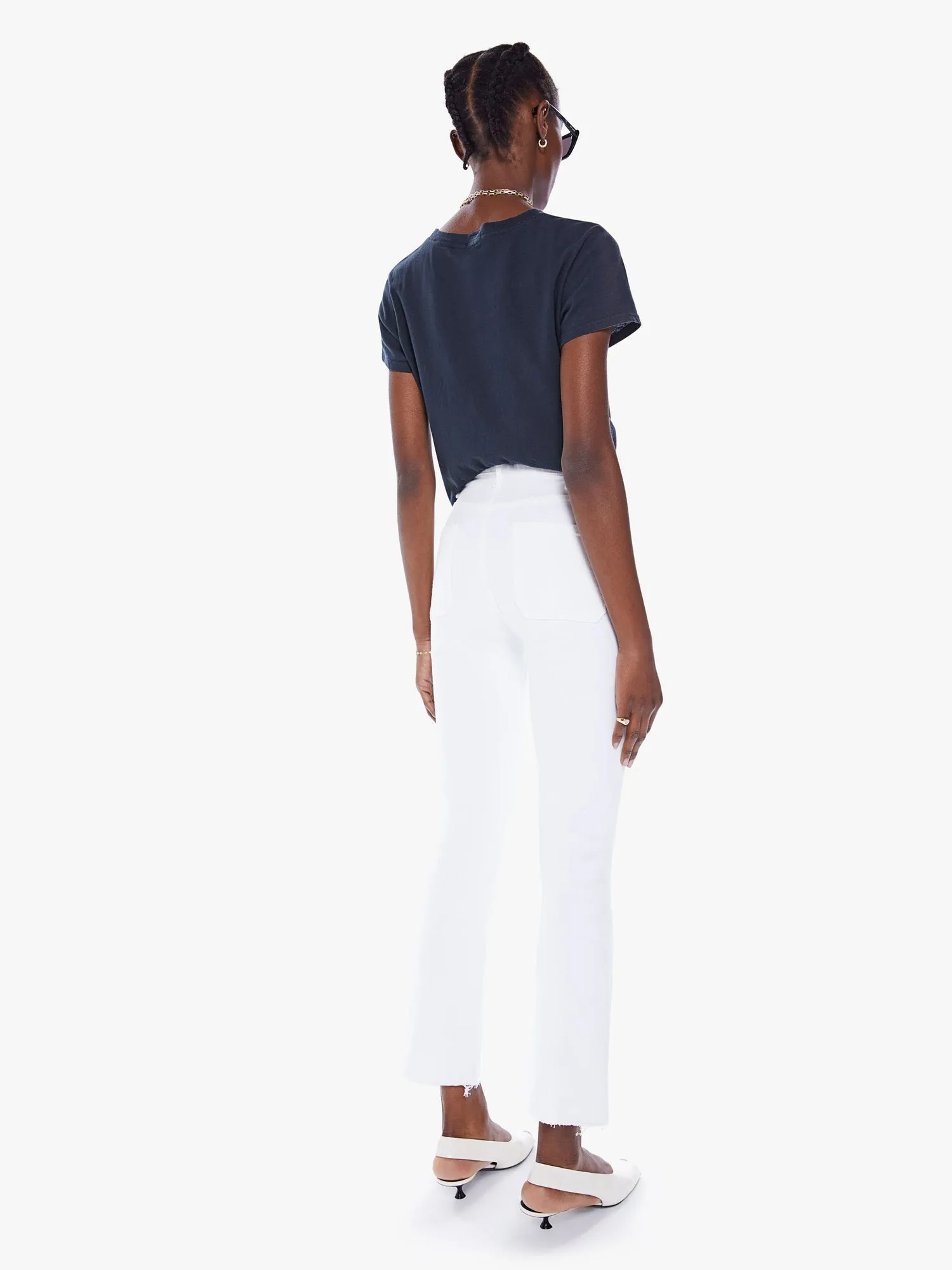 The Hustler Patch Pocket Ankle Fray