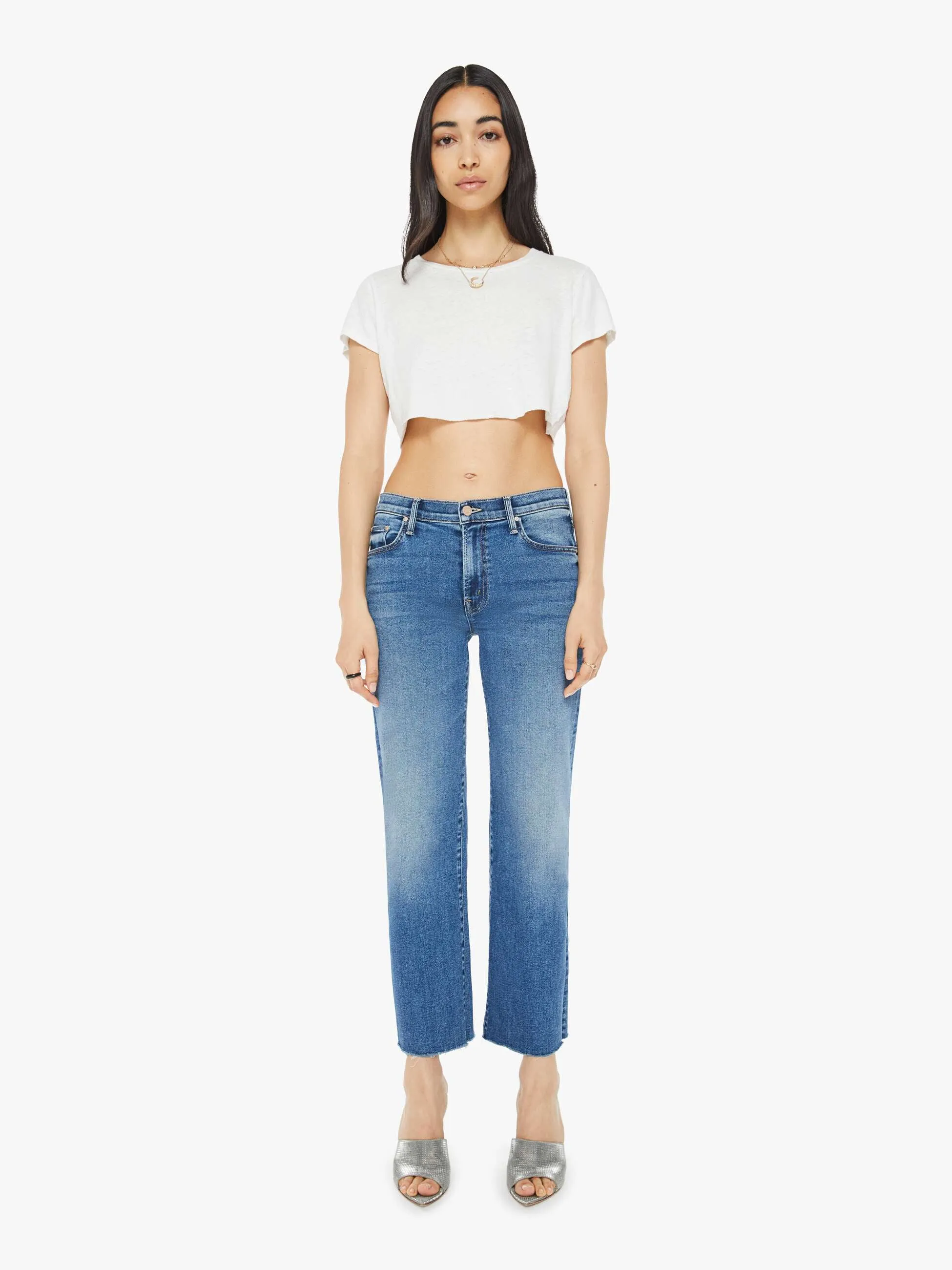 The Mid Rise Rambler Zip Ankle Fray