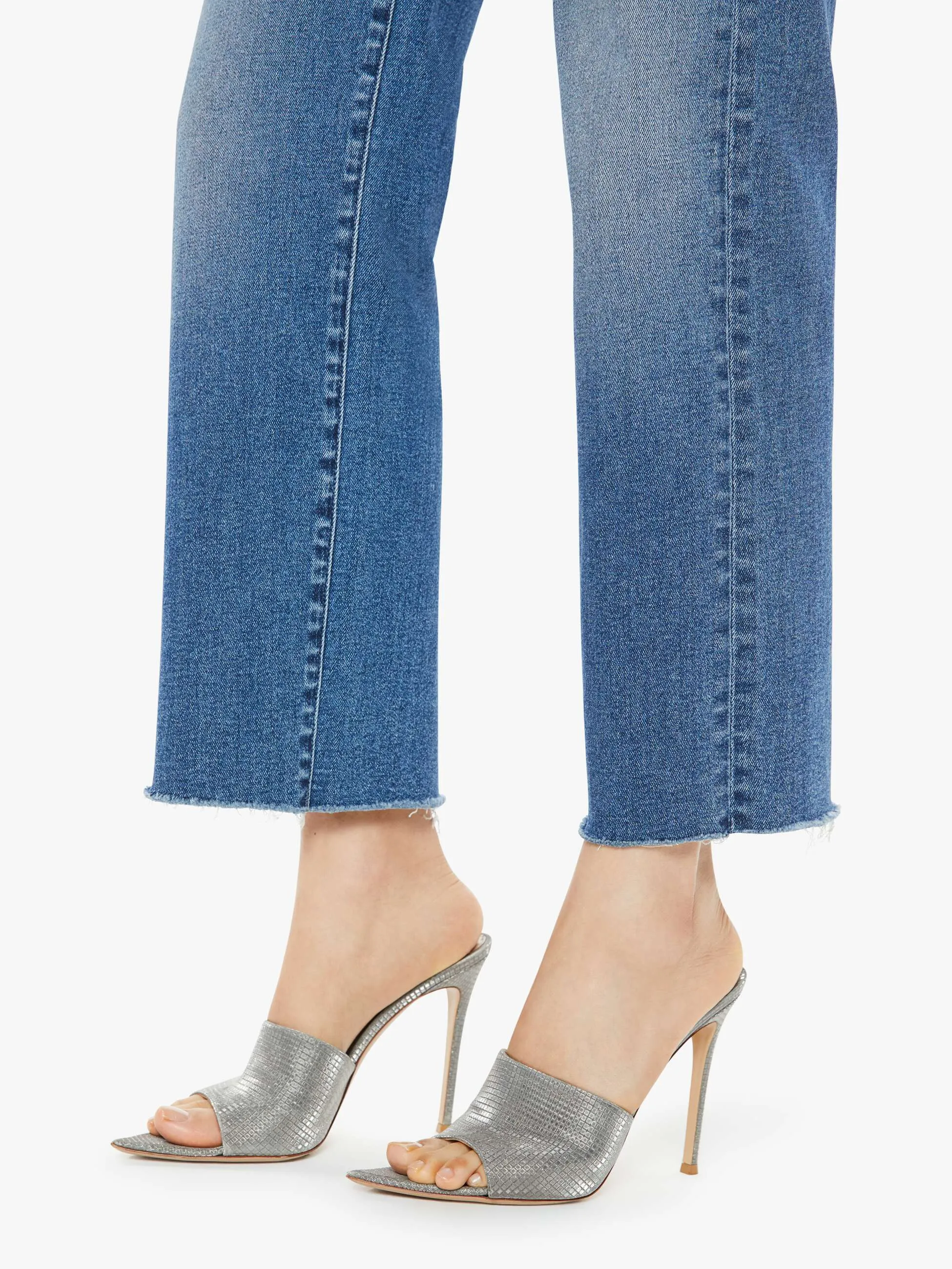 The Mid Rise Rambler Zip Ankle Fray