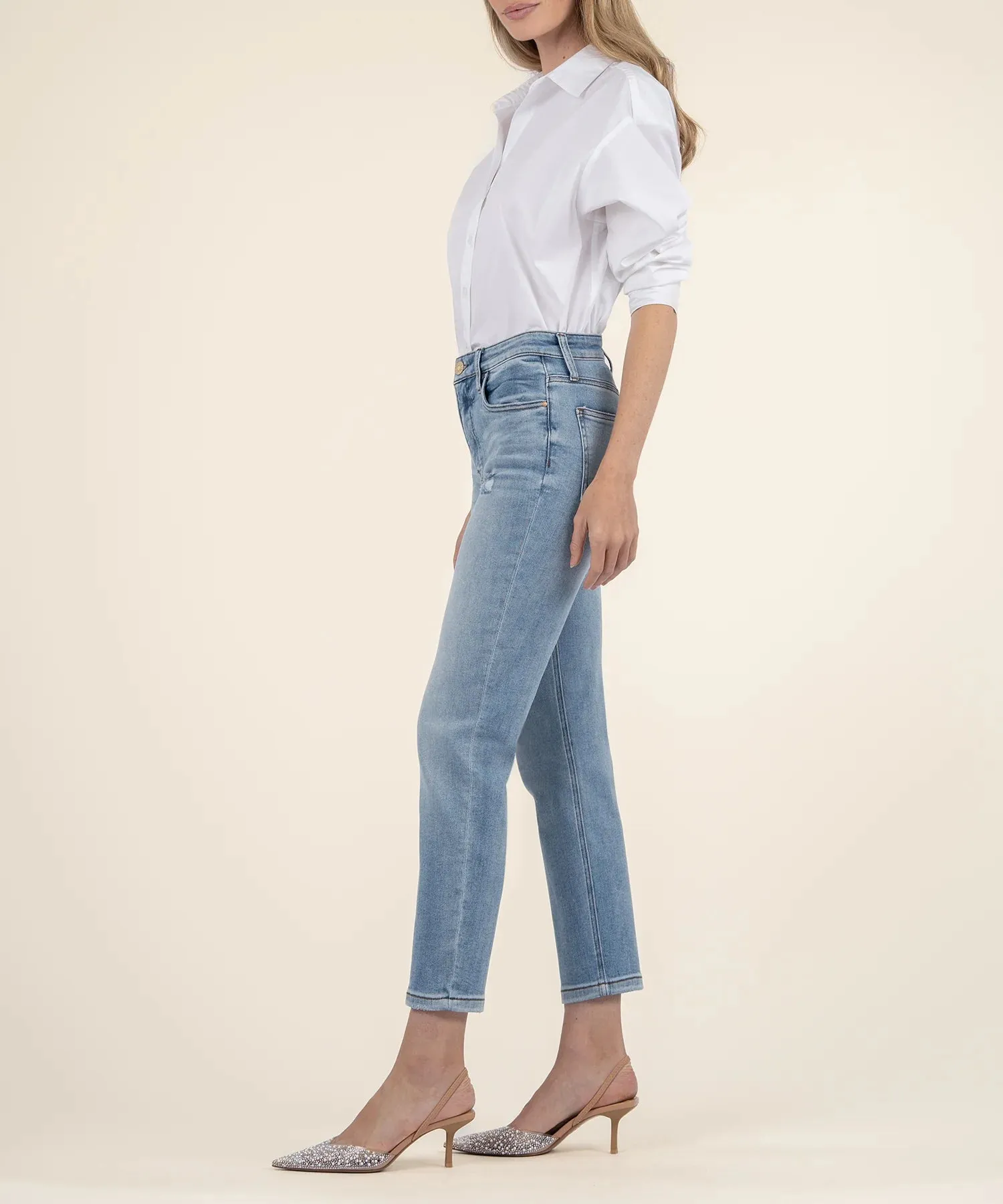 The Rachael High Rise FabAb Mom Jeans - Recognition