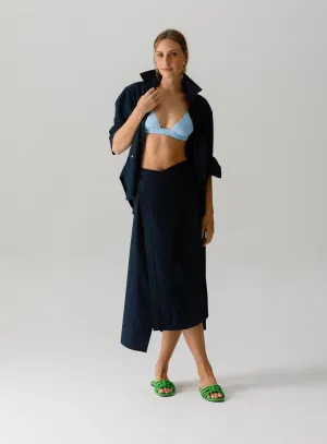 The Skirt in Navy Blue