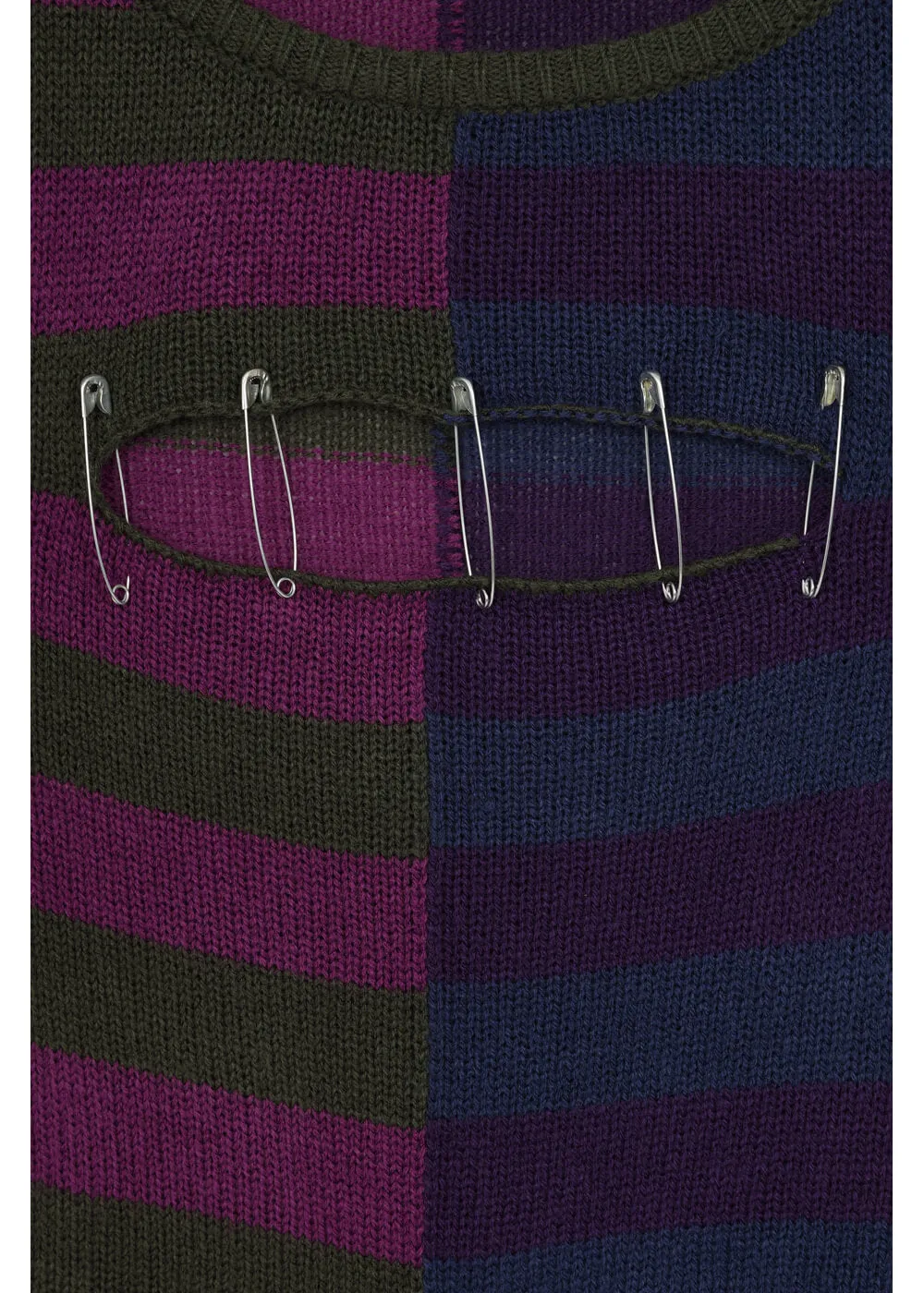 Third Identity Pin Me Down Striped Sweater Multi