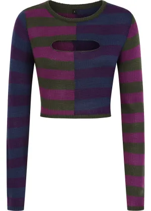 Third Identity Pin Me Down Striped Sweater Multi