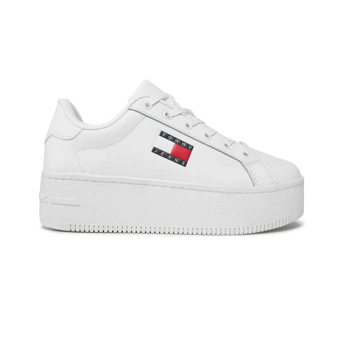 Tommy Hilfiger Essential Platform Sneakers - WHT