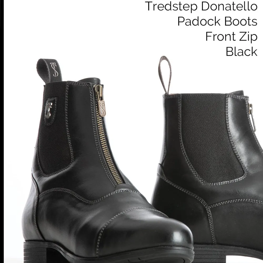 Tredstep Donatello Front Zip Paddock Boots Black