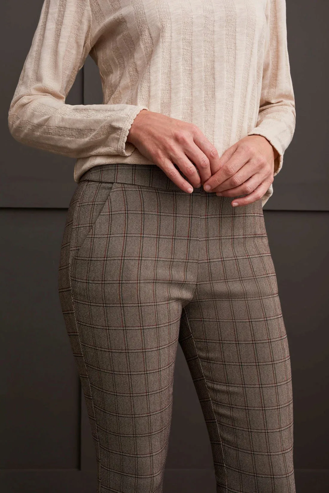 Tribal Micro Flare Pull-On Pant Coffee