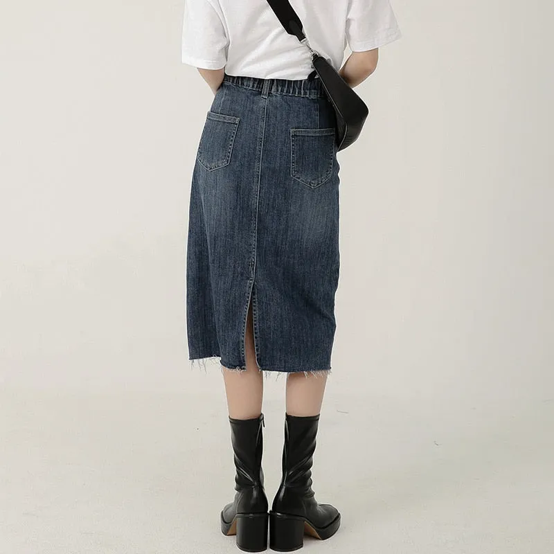 Trixi Dark Denim Skirt