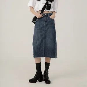 Trixi Dark Denim Skirt