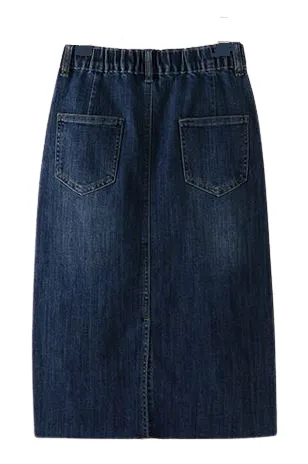 Trixi Dark Denim Skirt