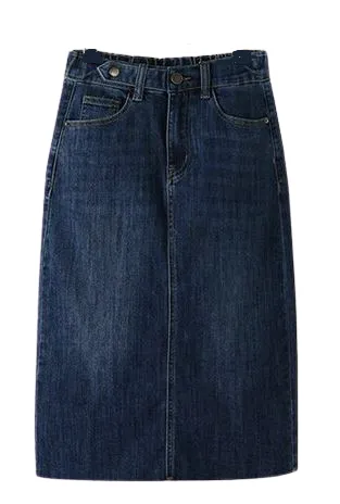 Trixi Dark Denim Skirt