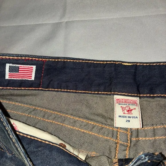 True Religion NWT Size 29 Dark Y2K Natalie Jean Bermuda Shorts Grunge Western